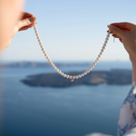 Göttinnen Schmuck Abo Perlen only Rose Sunset Perlen Kette