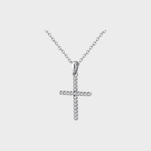 Sparkle Cross Necklace – Pervoné Schmuck