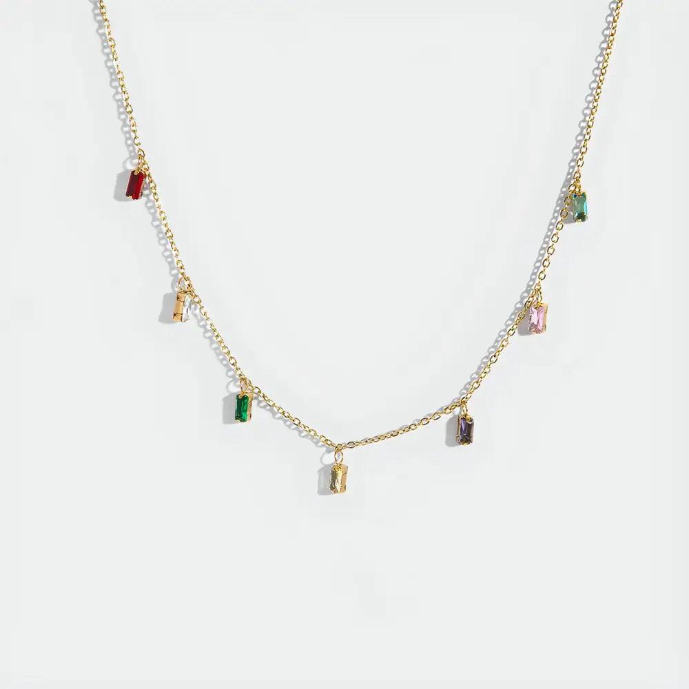 Rainbow Kette - đ| PervonĂ© Schmuck- Farbenfroh und