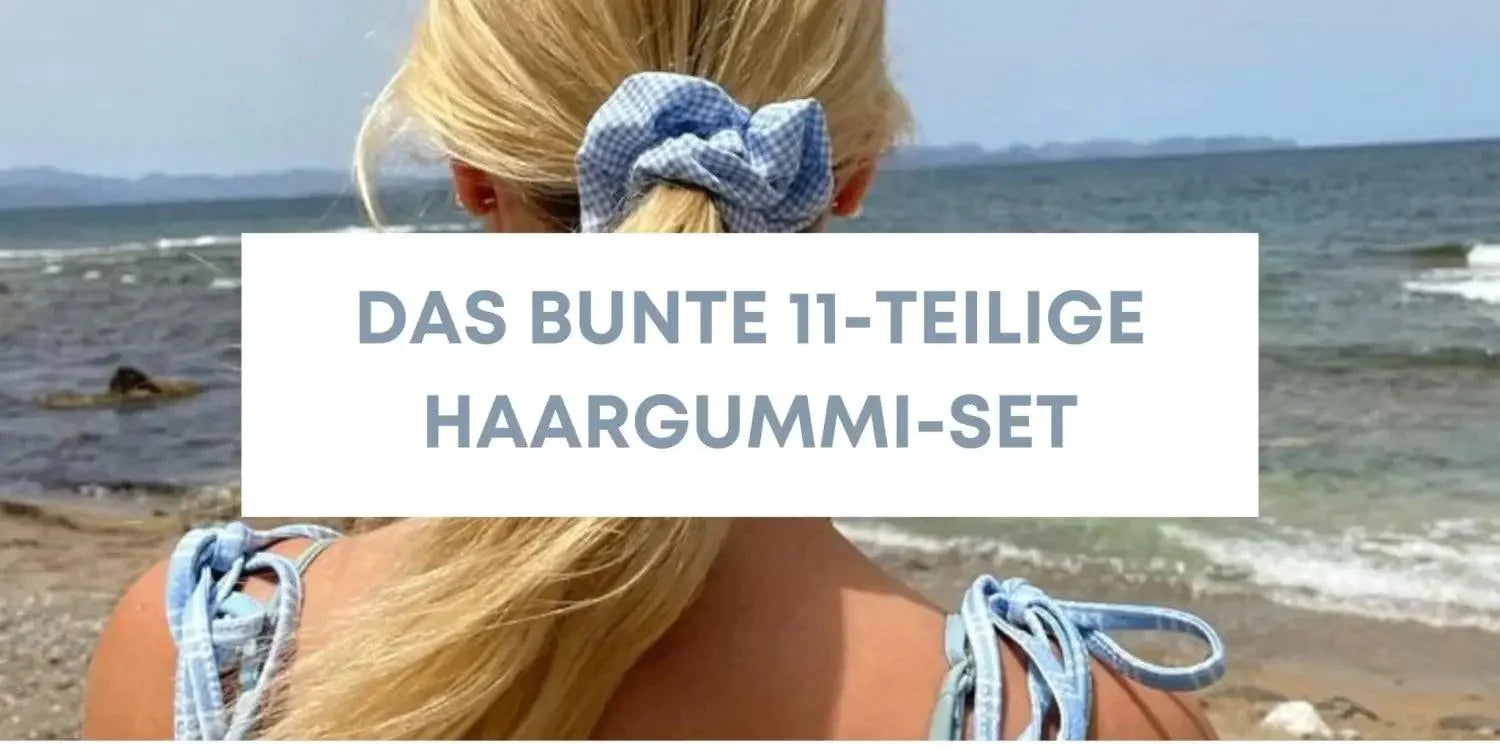 Das bunte 11-teilige Scrunchies Set - Pervoné Schmuck