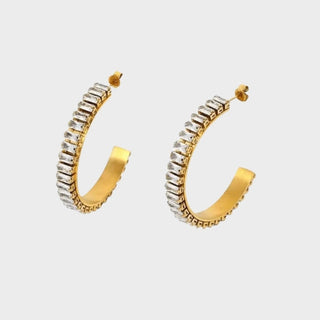 Pervoné Schmuck responsive image of Edgy hoop earrings