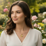 Oleander Kette Echtsilber