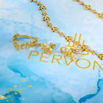 Laurel Ohrringe Gold - Pervoné Schmuck 🌊