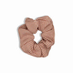 Lina Scrunchies - Braun-Rot