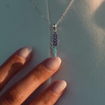 Pervoné Echtschmuck Lavendel Kette