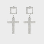 Twin Cross Ohrring - Pervoné Schmuck - Statement-Glamour ✨💎