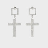 Twin Cross Ohrring - Pervoné Schmuck - Statement-Glamour ✨💎